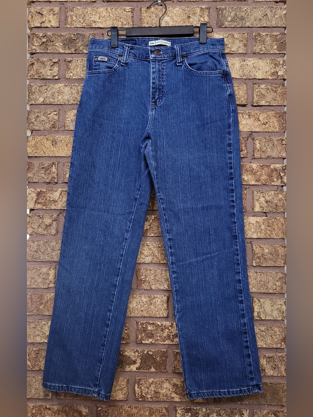 Lee Relaxed Straight Denim Jeans Cotton Stretch Size 6 Short
